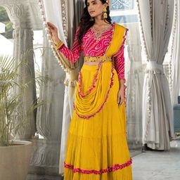 Divena Embroidered Zardozi Ready to Wear Lehenga & Blouse With Dupatta-image-88