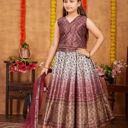 Aarika Girls Printed Ready to Wear Lehenga & Blouse-picture-26