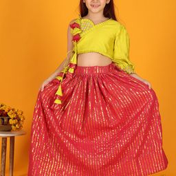 Jilmil Girls Cotton Ready to Wear Lehenga Choli-picture-25