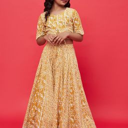 Aks Kids Girls Printed Ready To Wear Lehenga & Choli-image-55