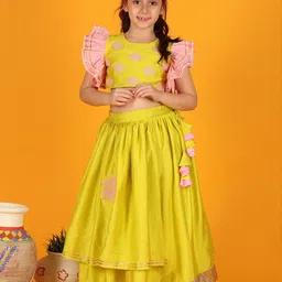 Jilmil Girls Embroidered Thread Work Ready to Wear Lehenga Choli-picture-38