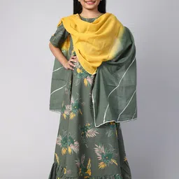 Aks Kids Girls Printed Ready To Wear Lehenga & Blouse With Dupatta-image-32
