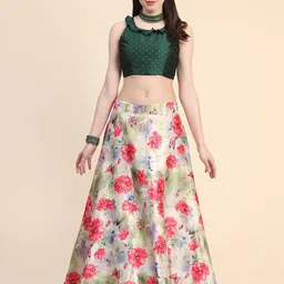 Kaizen TEXO FAB Printed Semi-Stitched Lehenga & Unstitched Blouse With Dupatta-picture-15