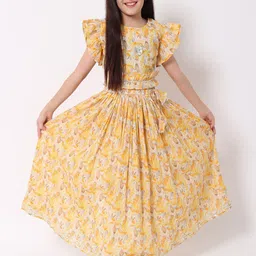 Readiprint Fashions Girls Printed Ready To Wear Cotton Lehenga With Choli-picture-27