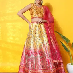Chhabra 555 Printed Semi-Stitched Lehenga Choli-image-5