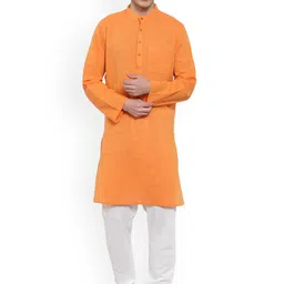 NEUDIS Mandarin Collar Cotton Kurta-47
