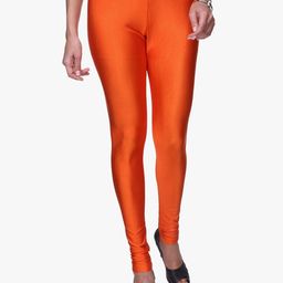 TRASA Churidar-Length Skinny Fit Shining Leggings-image-55