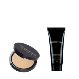 FACES CANADA Set of Weightless  Matte Compact - Beige 03 + Foundation - Beige 03-15