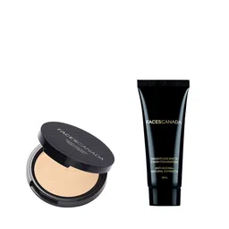FACES CANADA Set of Weightless  Matte Compact - Natural 02 + Foundation - Natural 02-22
