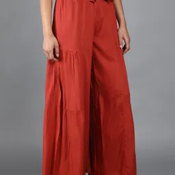 DEBONATELLA Mid-Rise Flared Palazzos-image-97