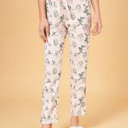 Dreamz by Pantaloons Women Printed Cotton Straight Lounge Pants-picture-4