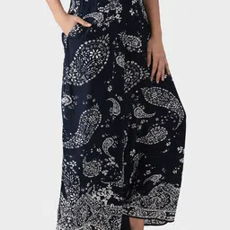 DEBONATELLA Ethnic Motifs Printed Flared Palazzo-image-56