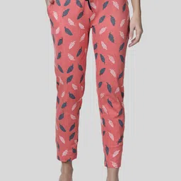 Kryptic Women Printed Pure Cotton Lounge Pants-16