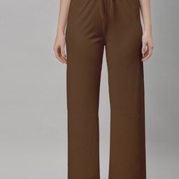 NEUDIS Women Mid Rise Ribbed Lounge Pants-image-86