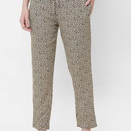 URBAN SCOTTISH Women Beige Printed Lounge Pants-image-72