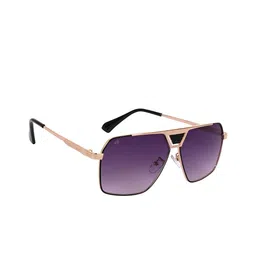 AISLIN Men Wayfarer Sunglass With UV Protected Lens ES_13433-93-AS-80750-PUR-GLBK-WFSQ-47