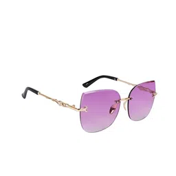 AISLIN Women Cateye Sunglasses with UV Protected Lens ES_14924-89-AS-6092-PUR-GLD-CESQ-image-46