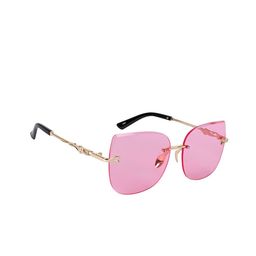 AISLIN Women Cateye Sunglasses with UV Protected Lens ES_14923-89-AS-6092-PNK-GLD-CESQ-21