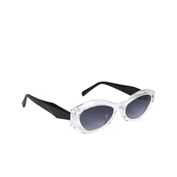 NuVew Unisex Oval Sunglasses with UV Protected Lens ES_16540-31-NW-9273-BLK-CLBK-OV-14