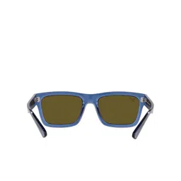 Ray-Ban Square Sunglasses With UV Protected Lens 8056597829182-TRANSPARENT DARK BLUE-64