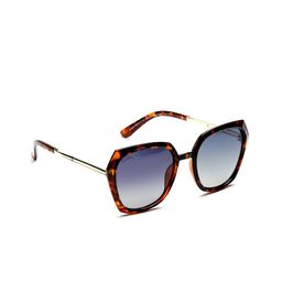 SunVoir Unisex Beige Polarised Lens Square Sunglasses-50