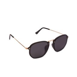 SUNNIES Unisex Black Lens & Black Square Sunglasses with Polarised and UV Protected Lens-6
