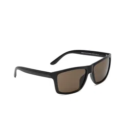 SUNNIES Unisex Brown & Black Full Rim Rectangle Sunglasses with UV Protected Lens-26