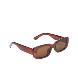 SCAGLIA Unisex Brown Lens Rectangle Sunglasses with UV Protected Lens-16