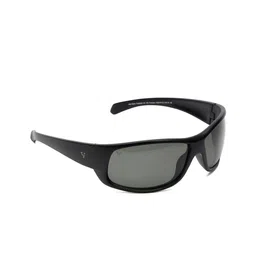 SUNNIES Unisex Green Lens & Black Rectangle UV Protected Lens Sunglasses-1