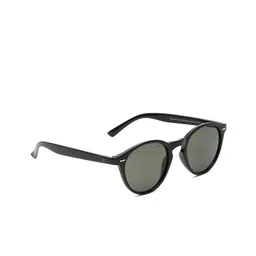 SUNNIES Unisex Green Lens & Black Round Sunglasses with UV Protected Lens SUNNIES-013-C6-32