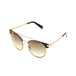 French Connection Unisex Green Lens & Gold-Toned Round Sunglasses with UV Protected Lens-17