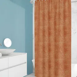 ArtzFolio Brown & Beige Printed Waterproof Shower Curtain-image-80