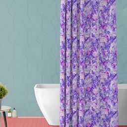 ArtzFolio Purple & Pink Printed Waterproof Shower Curtain-image-79