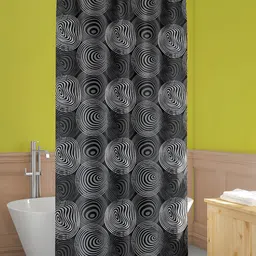 ArtzFolio Black & Grey Printed Waterproof Shower Curtains-picture-10