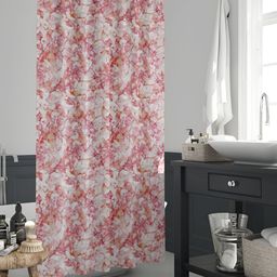 ArtzFolio White & Red Printed Waterproof Shower Curtains-image-93