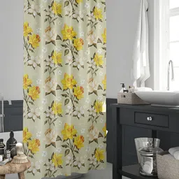 ArtzFolio Yellow & Green Printed Waterproof Shower Curtains-picture-15