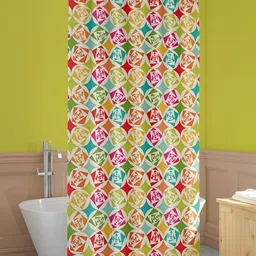 ArtzFolio Red & White Printed Waterproof Shower Curtains-image-42
