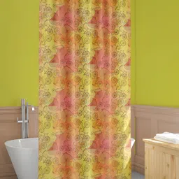 ArtzFolio Yellow & Red Cycle Printed Waterproof Shower Curtains-image-80