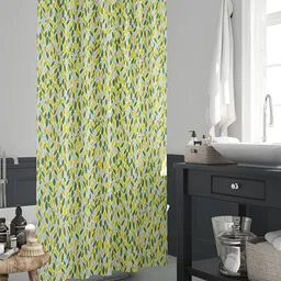 ArtzFolio Green Printed Waterproof Shower Curtains-88