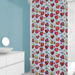 ArtzFolio Blue & Red Printed Waterproof Shower Curtains-image-31