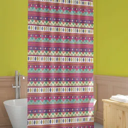 ArtzFolio Pink & Purple Printed Waterproof Shower Curtains-image-99