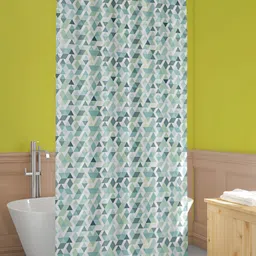 ArtzFolio White & Green Printed Waterproof Shower Curtains-image-52
