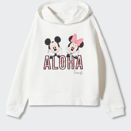 Mango Kids Girls Cotton Mickey & Minnie Mouse Printed Hooded Sweatshirt-image-32