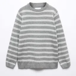 Mango Kids Boys Horizontally Striped Knitted Pullover-picture-21