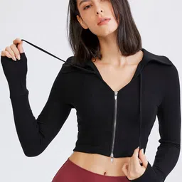 JC Collection Mock Collar Lightweight Dry-Fit Training or Gym Sporty Jacket-image-21