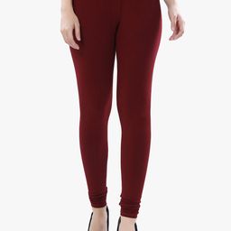 TRASA Cotton Slim-Fit Churidar-Length Leggings-image-55