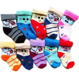 RC. ROYAL CLASS Infant Kids Pack Of 10 Assorted Cotton Ankle-Length Socks-70
