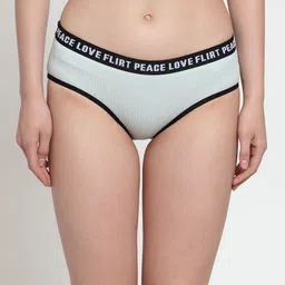 PrettyCat Women Green Solid Seamless Bikini Briefs-13