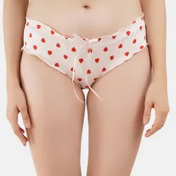 COLOR STYLE Women Pink Abstract Printed Bikini Briefs-image-22