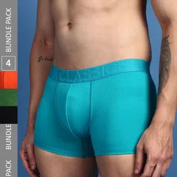 ONN Men Pack Of 4 Assorted Anti-Microbial Modal Trunks-17